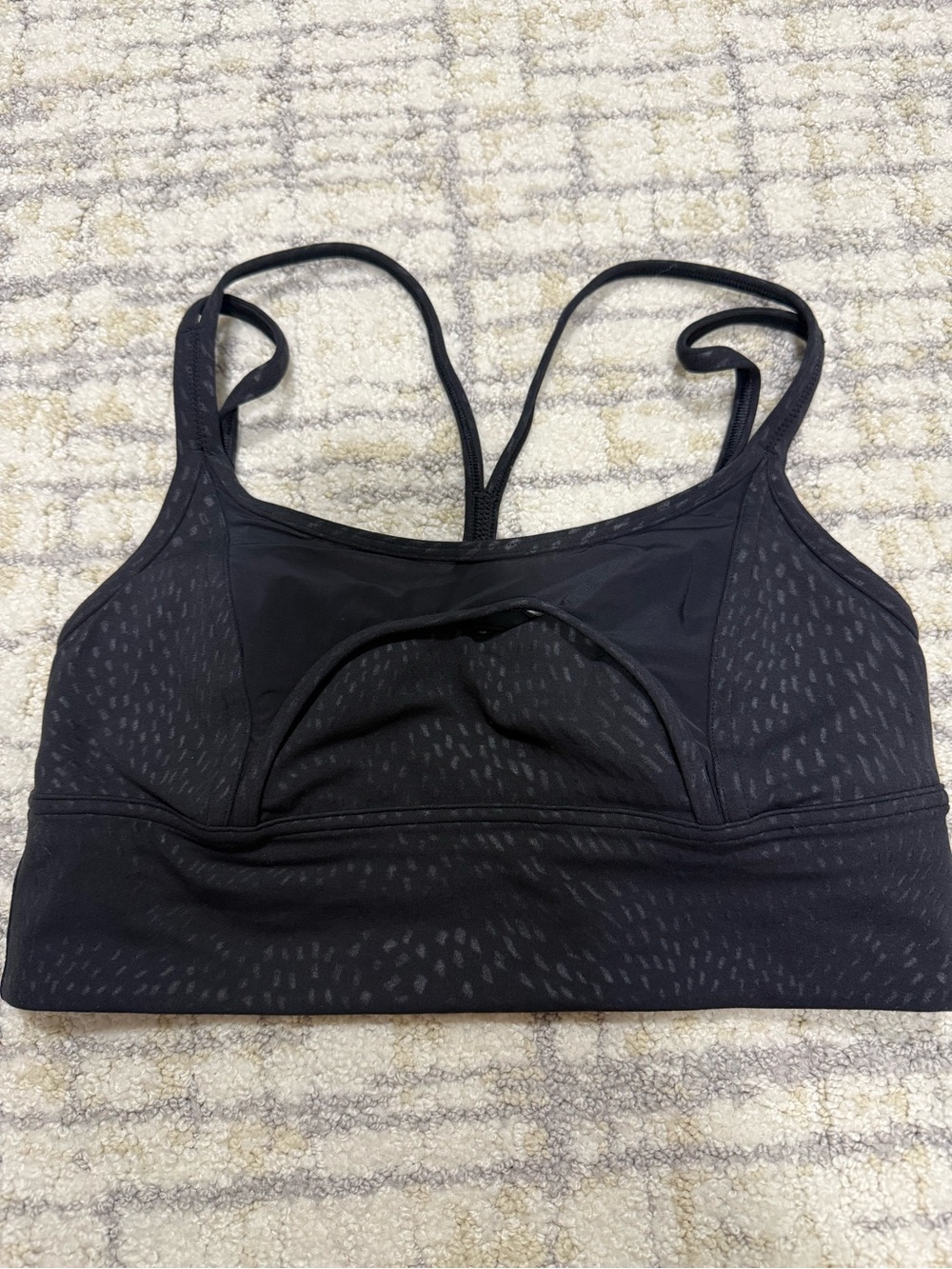 lululemon athletica Black Racerback Sports Bra